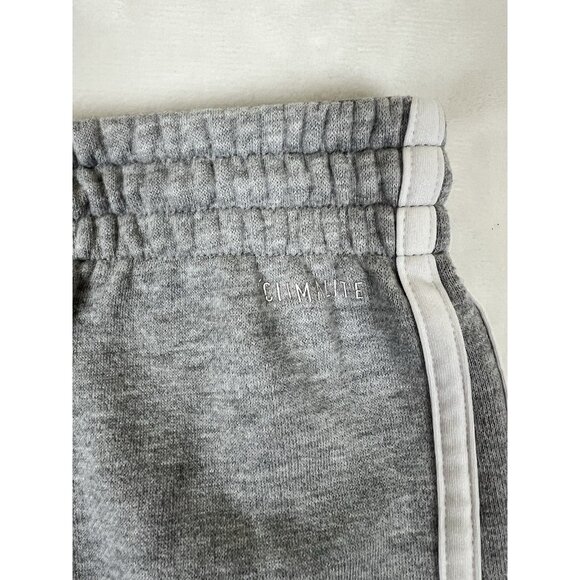 Adidas Fleece Sweat Pants Gray Women’s XL 3 Stripes Climalite Gym - Picture 8 of 9